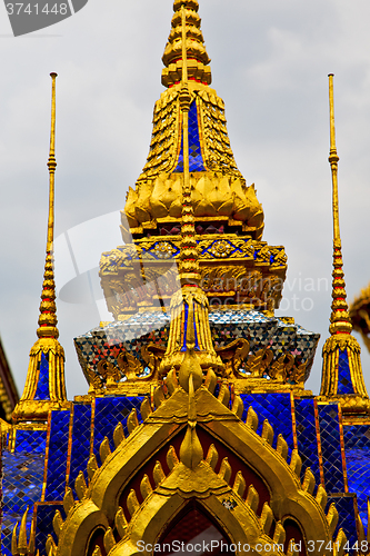 Image of  thailand asia   in  bangkok rain       sky      and      mosaic