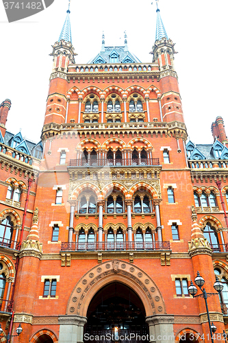 Image of   in london england   brick exterior wall