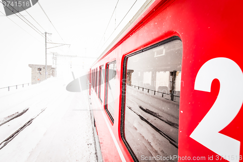 Image of Train in the snow