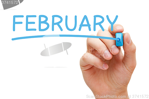 Image of February Blue Marker