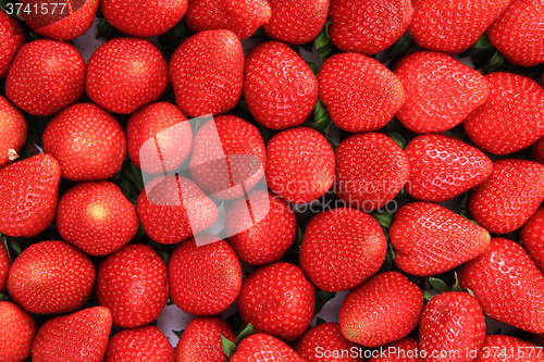 Image of fresh red strawberries background