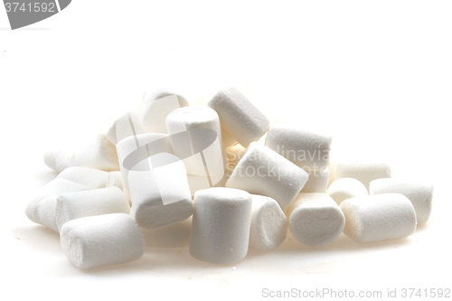 Image of white marschmallows texture