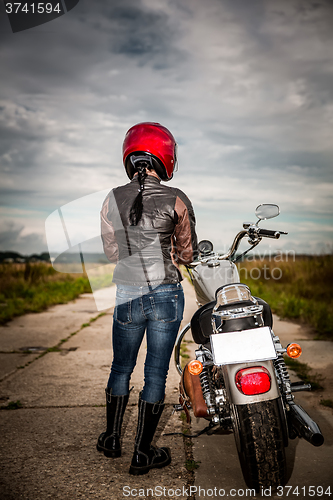 Image of Biker girl