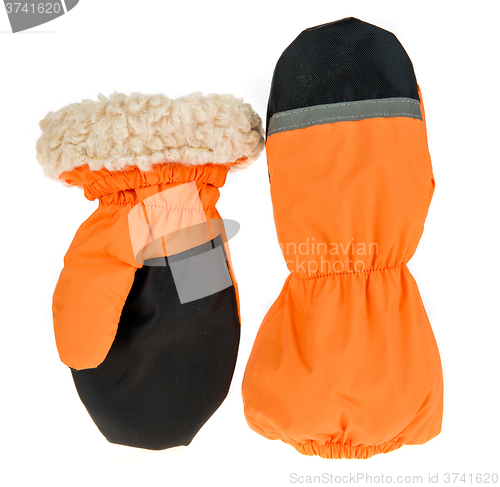 Image of Children\'s autumn-winter mittens