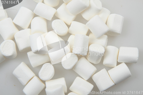 Image of white marschmallows texture
