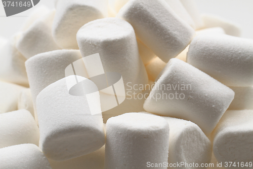 Image of white marschmallows texture