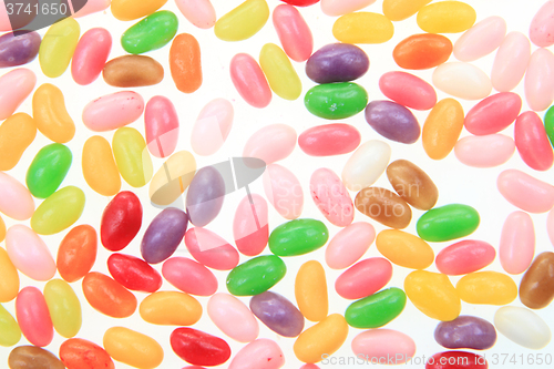 Image of candy jelly beans isolated