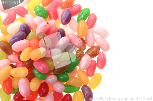 Image of candy jelly beans isolated