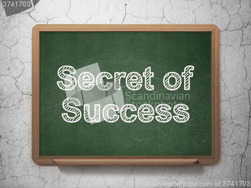 Image of Business concept: Secret of Success on chalkboard background