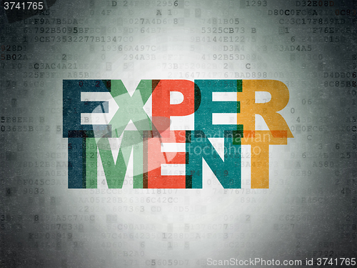 Image of Science concept: Experiment on Digital Paper background