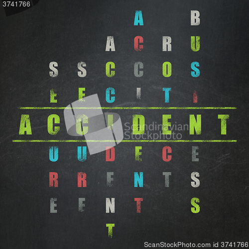 Image of Insurance concept: Accident in Crossword Puzzle