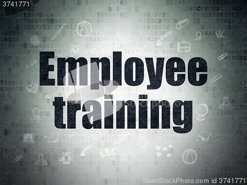 Image of Studying concept: Employee Training on Digital Paper background