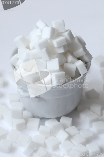 Image of white sugar cubes