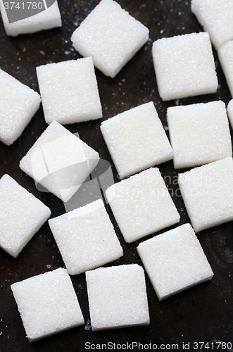 Image of white sugar cubes