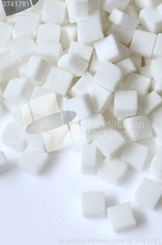 Image of white sugar cubes