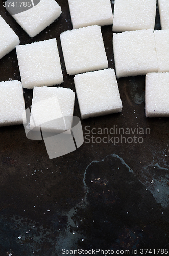 Image of white sugar cubes