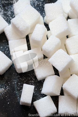 Image of white sugar cubes