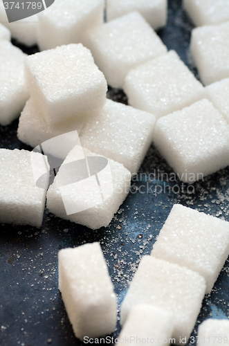 Image of white sugar cubes