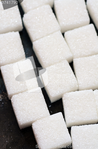 Image of white sugar cubes