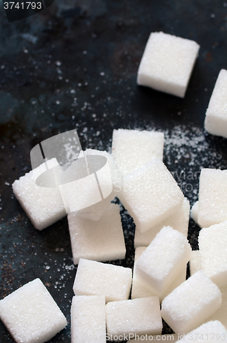 Image of white sugar cubes