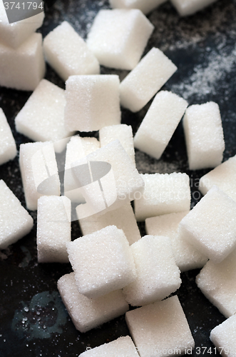 Image of white sugar cubes