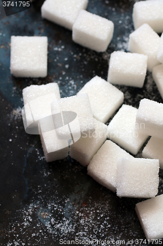 Image of white sugar cubes