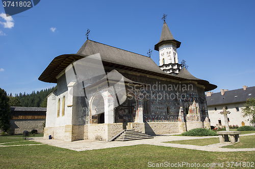 Image of Painted church in Moldavia