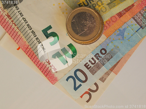 Image of Euro coins and notes