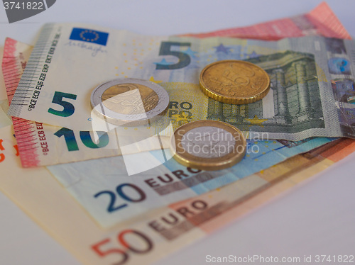 Image of Euro coins and notes