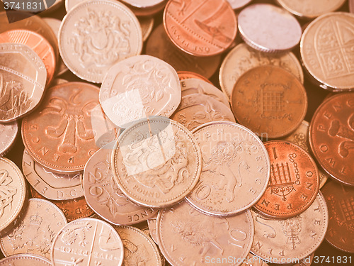 Image of  UK Pound coin vintage