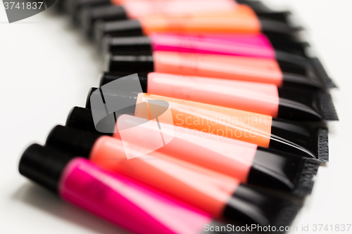 Image of close up of lip gloss tubes