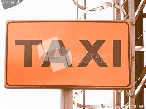 Image of  Taxi sign vintage