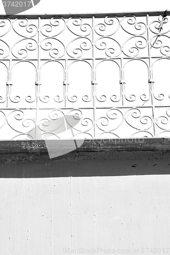 Image of abstract terrace in morocco africa and the sky