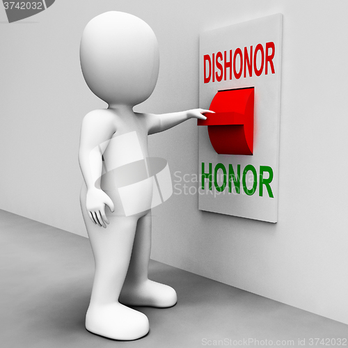 Image of Dishonor Honor Switch Shows Integrity And Morals