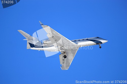 Image of Aeroplane on a blue background