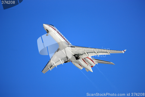 Image of Aeroplane on a blue background