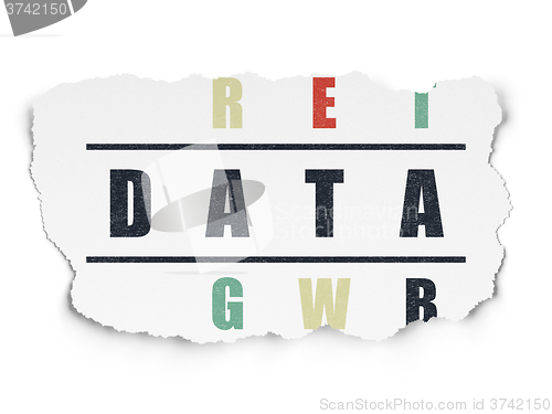 Image of Data concept: Data in Crossword Puzzle