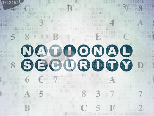 Image of Privacy concept: National Security on Digital Paper background