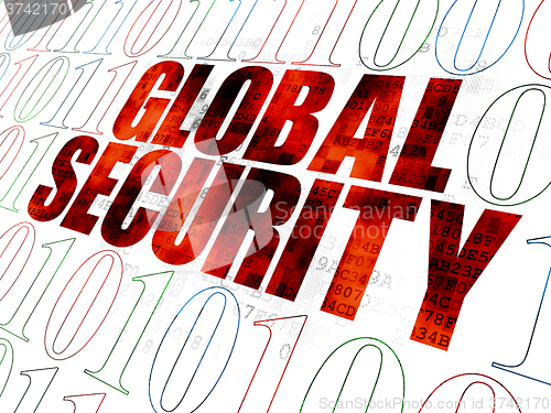 Image of Security concept: Global Security on Digital background