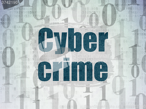 Image of Security concept: Cyber Crime on Digital Paper background