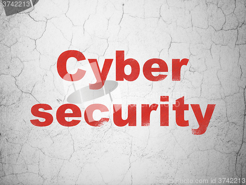 Image of Security concept: Cyber Security on wall background