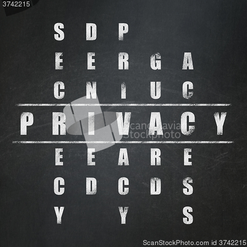 Image of Privacy concept: Privacy in Crossword Puzzle