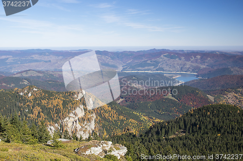 Image of Autumn mountain valley