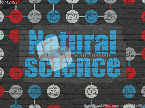 Image of Science concept: Natural Science on wall background