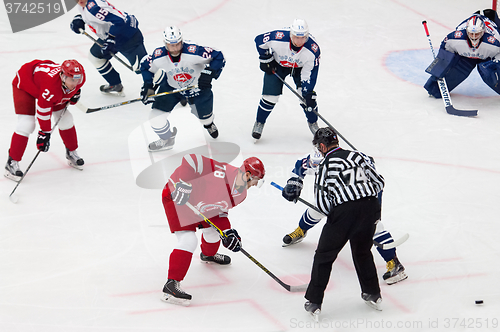 Image of A. Shibaev (78) on face-off