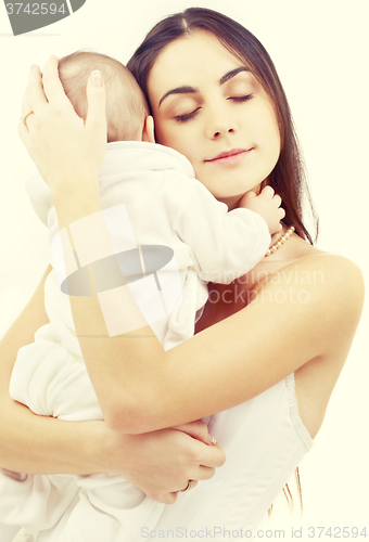 Image of mother with baby boy 