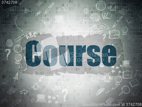 Image of Studying concept: Course on Digital Paper background