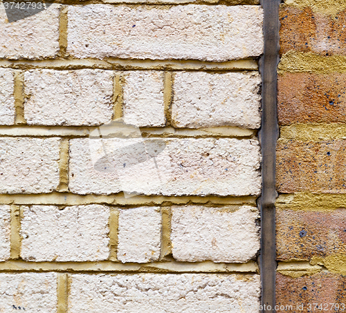 Image of brick in london   the    abstract    texture of a ancien wall an