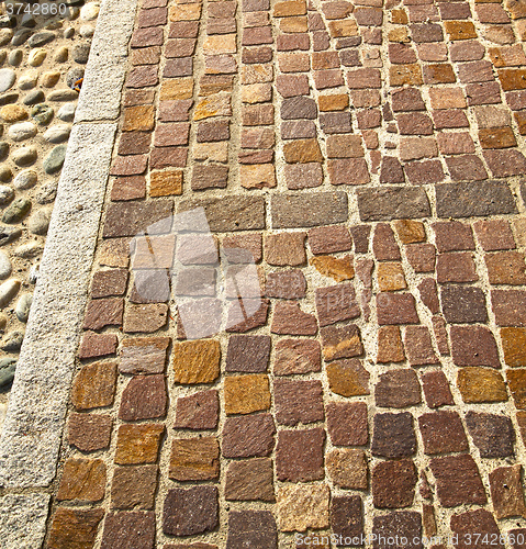 Image of brick   varano borghi   street lombardy italy   