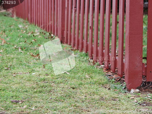 Image of Red Picket Fence Corner